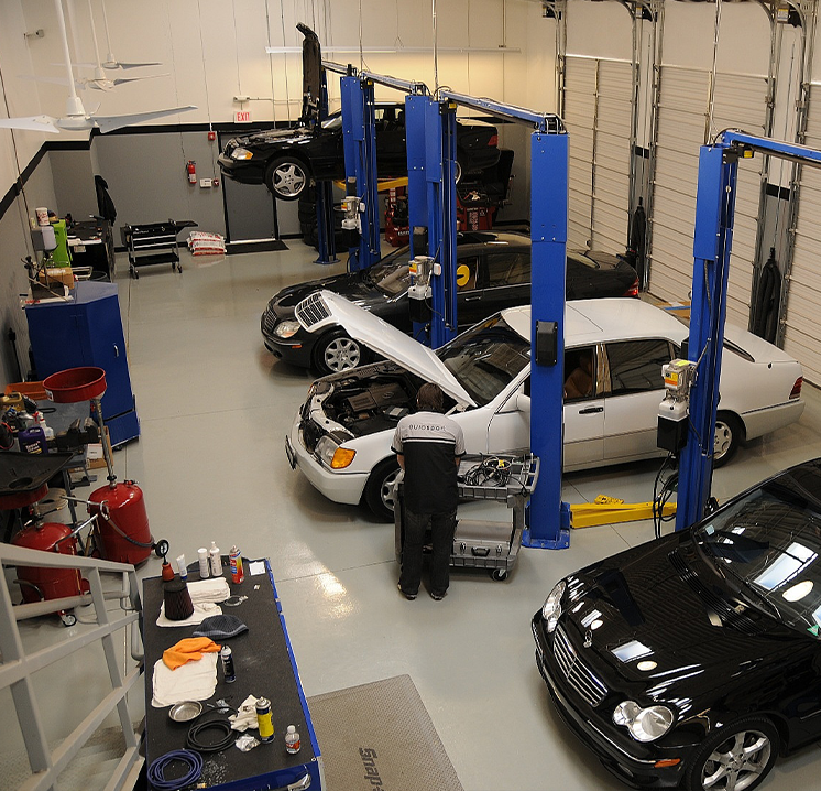 A photo of Eurosport's auto service for imports failities